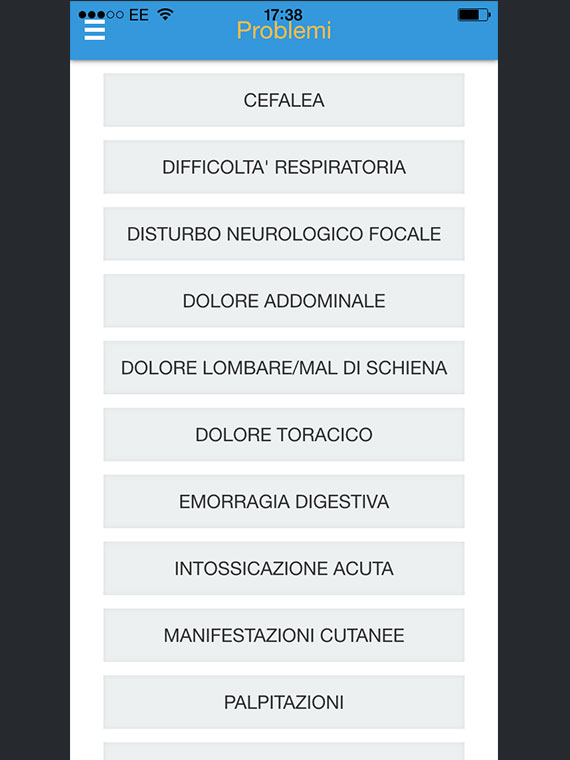 i-Triage è un'applicazione pensata come strumento per la formazione del traigista, o come valido aiuto nella valutazione del paziente.